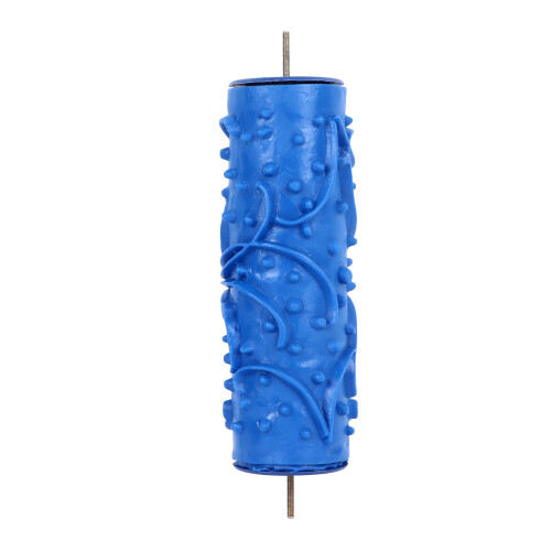 Reusable 5in Rubber Pattern Roller ZZ0077 for Wall Art Textures Flowers