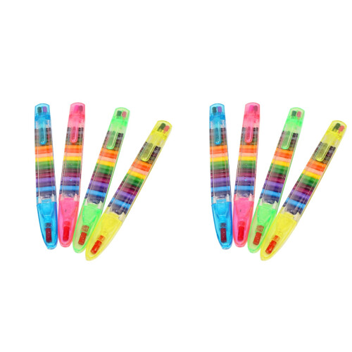 8Pcs Assorted Crayons Non-Toxic Pastels for Painting 1