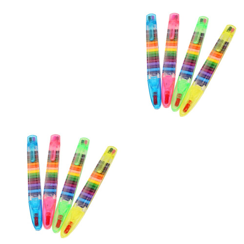 8Pcs Assorted Crayons Non-Toxic Pastels for Painting 2