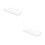2Pcs White Wall Mount Exit Sign Safety Cage Iron Wire Protector 6