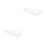 2Pcs White Wall Mount Exit Sign Safety Cage Iron Wire Protector 7