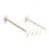 2Pcs White Plastic Folding Clothes Drying Rack Extendable Wall-Mounted 3