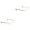 2Pcs White Plastic Folding Clothes Drying Rack Extendable Wall-Mounted 4