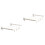 2Pcs White Plastic Folding Clothes Drying Rack Extendable Wall-Mounted 5