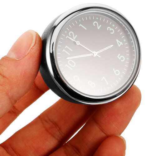 2Pcs Automotive Clock Car Dash Mini Stick on Night Glow 2