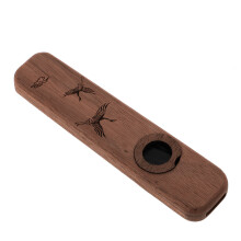 2Stk Holz Kazoo Anfänger Instrument Portable Und Langlebig - Hellbraun