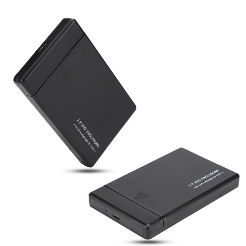 Gabinete para disco rígido Plug and Play, compatibilidade universal, SuperSpeed USB 3.0, retrocompatível com UASP SATA III de 2,5 polegadas, para 2