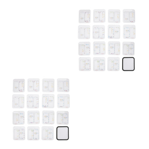 24Stk Magnetische Memory Matte Schwarz Für Handyreparatur