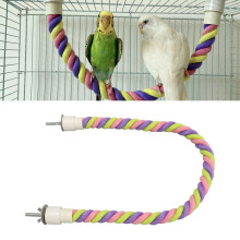Colorful Cotton Rope Bird Perch Swing 60cm for Parakeets Cockatiels