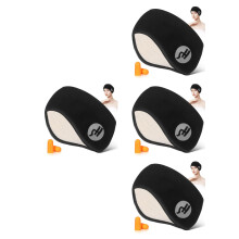 4Stk Schwarze Schlaf Ohrenschützer Plüsch Komfortabel Für Draußen
