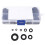 Assorted Washers Set Electrical Insulation, Long Service Life Nylon Flat Washer Kit with Plastic Storage Box for Multi-Purpose Fastening 7