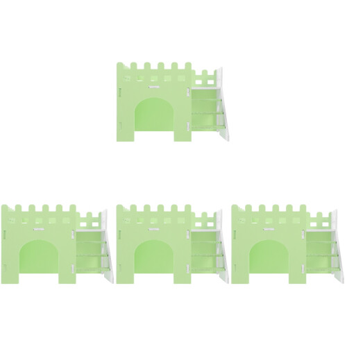 4Pièces Abri Hamster PVC Double Couche Pour Animaux Petits 2