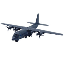 AC-130 gevechtsvliegtuig model van legering, een hoogwaardige replica voor tentoonstelling en verzameling, geschikt voor luchtvaartmusea.