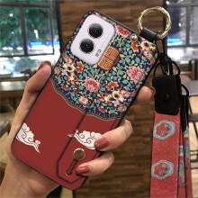 Capa para celular MOTO G Power5G2024 – Resistente a impactos, poeira e água, com suporte para o pulso, estilo chinês.