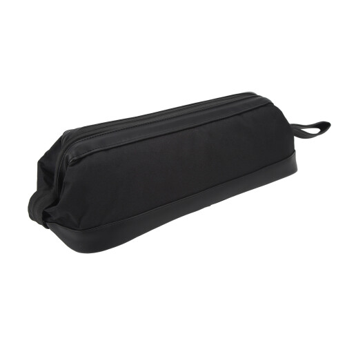 Premium Travel Dopp Kit με δερμάτινη λαβή, αδιάβροχη εξωτερική τσέπη με φερμουάρ, εσωτερική 2