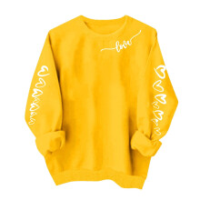 Felpa di San Valentino da donna con grafica a cuoricini, magliette oversize per San Valentino, pullover oversize per San Valentino