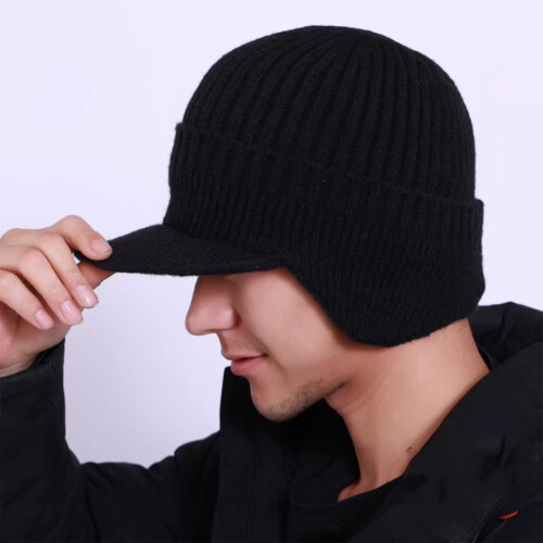 Ελαστικός, ζεστός πλεκτός σκούφος Willtoo με καλύμματα αυτιών και επένδυση από φλις,