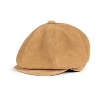 Avisdrengekasket Herre Ægte Læder Andenæb Boina Tynde Baretter Hatte Til Herrer/Damer Fritid Kaffe/Brun 54-61cm Figursyet Taxichot, Modedesign