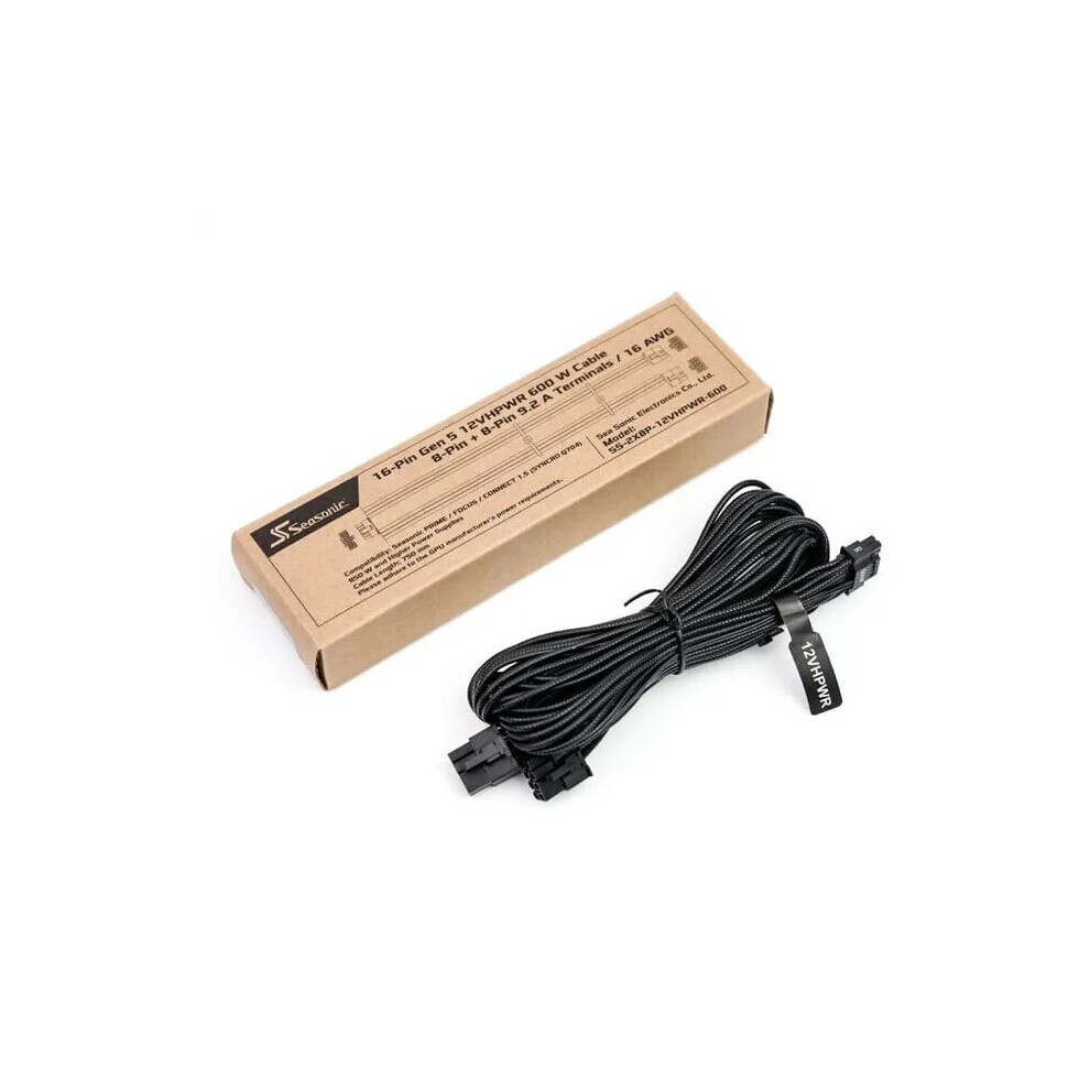 Seasonic 12Vhpwr 8Pin To Pcie 5.0 Gen 5 12+4Pin 16Pin Atx3.0 Modular Power Supply Cable For Video Card For Focus Prime 9551475462363