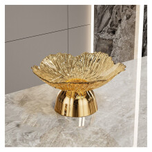 Suporte decorativo para tigela, prato ou sobremesa, com pedestal, ideal para exibir frutas e servir alimentos.
