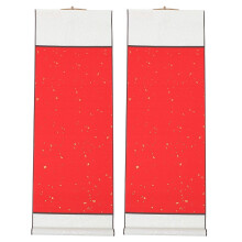 Blank Red Calligraphy Paper Scrolls 2 Pcs