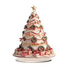 Árvore de Natal Decorativa de Mesa em Acrílico, Enfeite de Mesa Natalino, Árvore de Natal para Decoração de Casa e Escritório