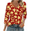 Top da donna a maniche a 3/4, camicie casual con scollo a V, magliette basic morbide, camicette da lavoro 1