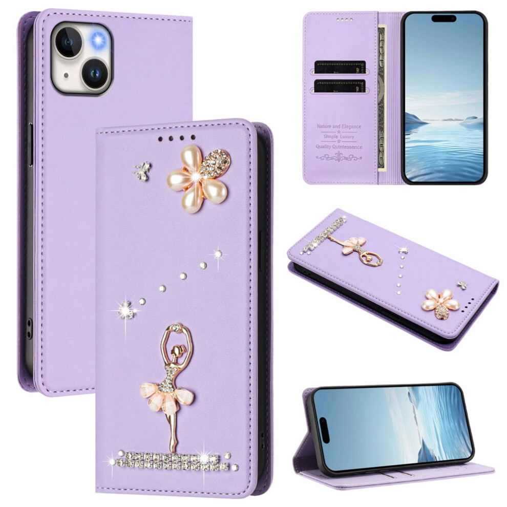 Ballet Girl Rfid-Blocking Leather Wallet For Iphone 15 Â 937196979226