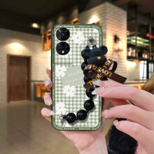 Capa para celular compatível com TCL50 5G/50XE5G/50XE NXTPAPER5G – Silicone, Anti-impacto, Suave para a pele, Pingente de pérola preta, Desenho