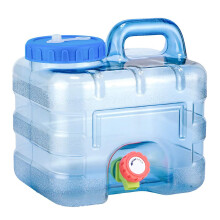 Draagbare watercontainer van 19 liter met kraan, BPA-vrij, duurzame plastic waterkan voor kamperen en buitenactiviteiten.