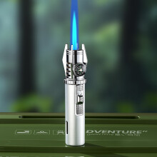 Refillable windproof butane torch lighter metal 1 piece