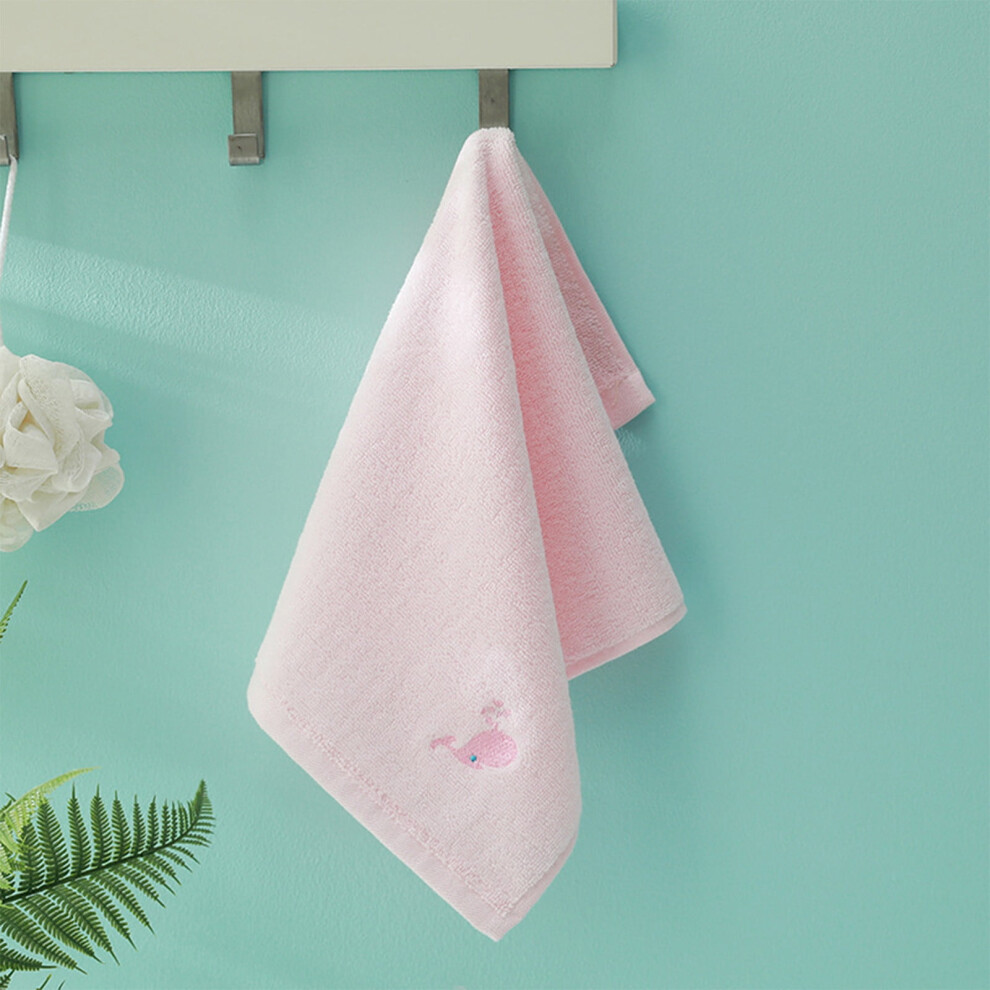 Cotton Embroidered Baby Towels, Gentle Washcloths for Newborns & Toddlers, Soft Face/Hand Wipes, Drool Bibs – Compatible with Early Childhood