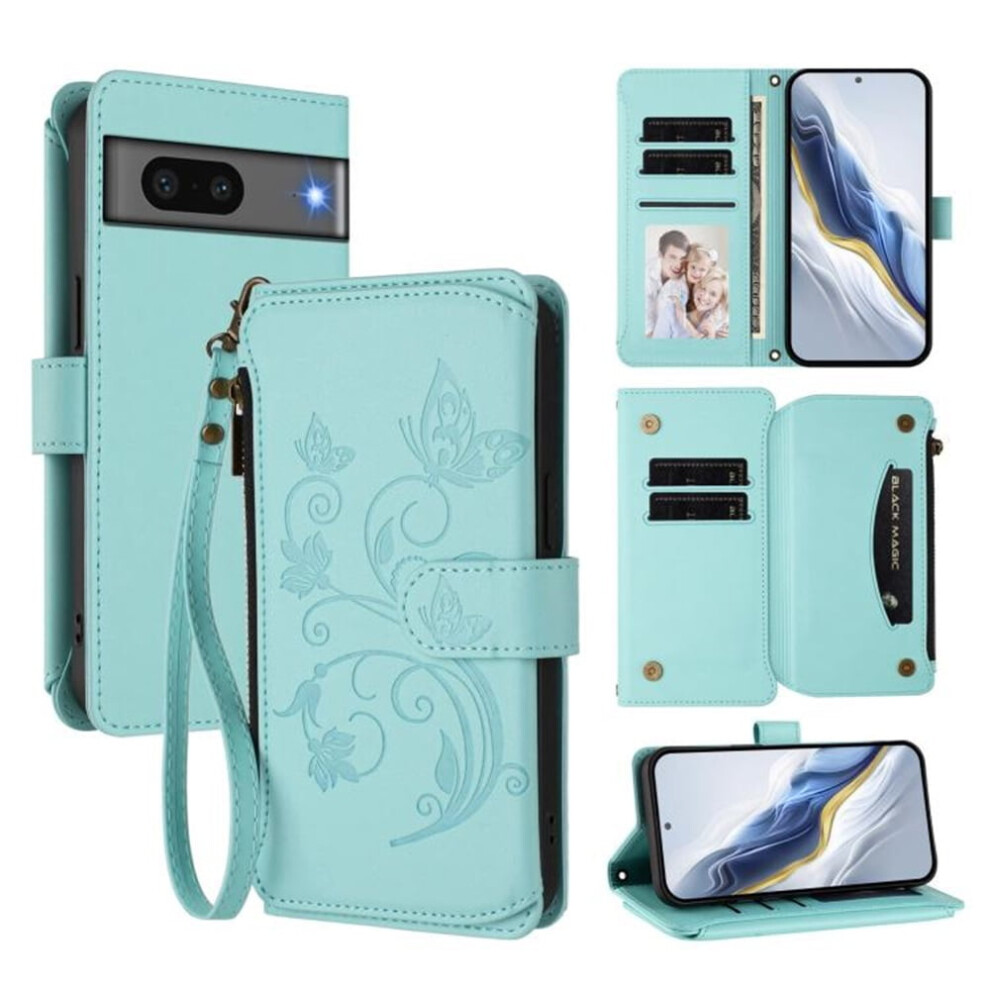 Magnetic Flip Stand Case For Google Pixel 7 5G Mint Green 939152688432