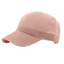 Cross-Border Hut Damen Sommer Atmungsaktive Mesh Baseballkappe Einfacher Sonnenschutz Sonnenhut Gestrickte Hohl Leichte Platte Entenzunge Kappe