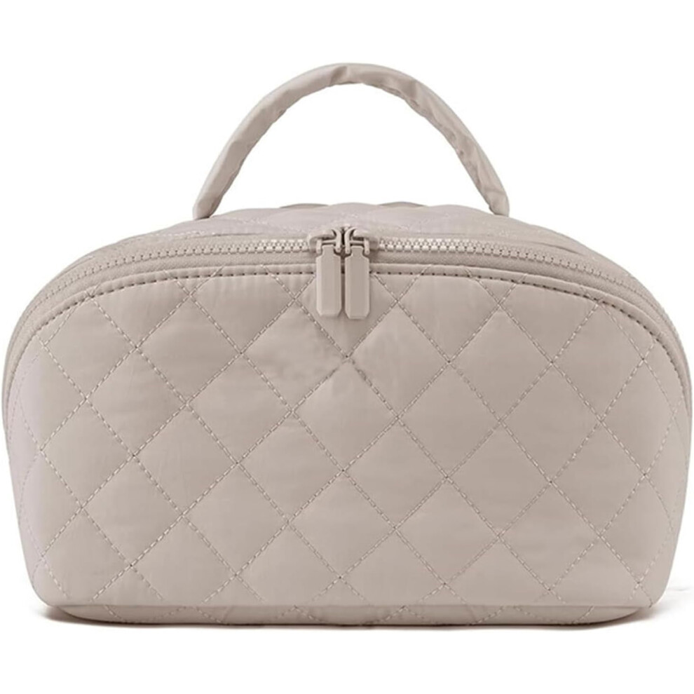 Lay-Flat Travel Makeup Bag â 5-Pocket, Water-Resistant,