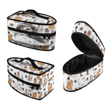 Steamer Oganizer Garment Carrying Case Portable Iron Case with Smooth Zipper Cats, Bag Only