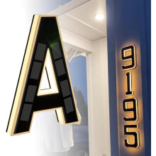 Solar LED House Numbers and Letters 9 Inch Waterproof IP65