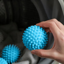 Reusable Silicone Washer-Dryer Balls (2-Pack), Compatible with All Machines, Softens Clothes, Reduces Wrinkles & Static, Eco-Friendly