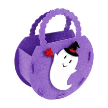Halloween Trick Bags Bat Pumpkin Pattern Reusable Candy