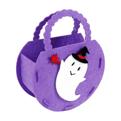 Halloween Trick Bags Bat Pumpkin Pattern Reusable Candy