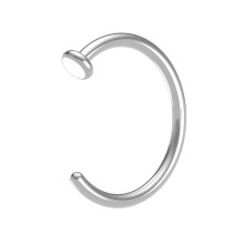 Stainless Steel Lip Stud with Earbone Hoop Design, Wearable for Sleep, Available in Silvery, Golden and Black