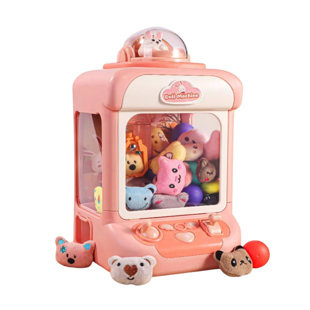 Portable Claw Machine Toy For Kids With Usb Power 12.20X7.48x6.69in Mini Arcade Game Prize Grabber Toy With Rotating Claw For Boys Girls 2.18Lbs Pink 9557311449925