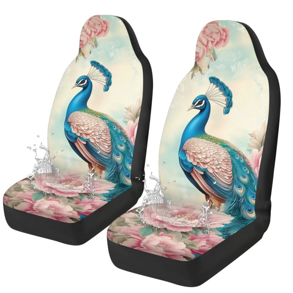 Peacock Waterproof Front Seat Covers Set Of 2 974856044696