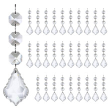 Indestructible Acrylic Christmas Ice Sticks Snowflake Teardrop Ball Decorations Clear Portable Tree Party Ornament