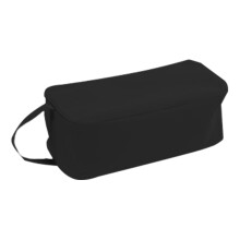 Transparent Oxford Cloth Shoe Storage Bag - Reusable Washable Travel Shoe Organizer for Men/Women, Durable Moving Storage Bags (Black)