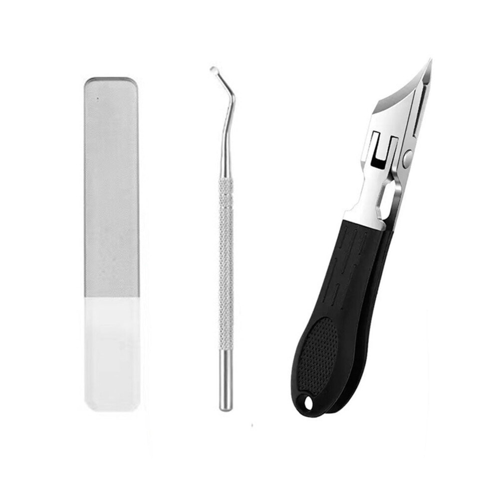 Wide Opening - Slanted Nail Clipper 2026 Slanted Nail Clippers Curved Toenail Clippers For Thick Toenails Ingrown Nail Clippers Wide Slanted