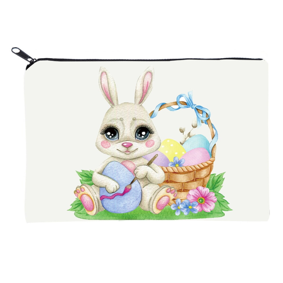 Travel Toiletry Bag Easter Rabbit Cosmetics Bag Soft Makeup Pouch Handbag