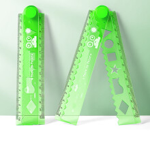 Measuring tape Flexible Ruler Clear Rulers 30cm PVC Shatterproof Folding Flexible Ruler For Classrooms Home Transparent