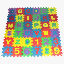 EVA Foam Number and Alphabet Puzzle Set 36 Pieces
