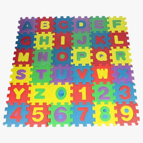 EVA Foam Number and Alphabet Puzzle Set 36 Pieces